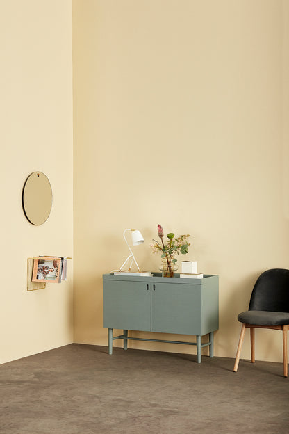 Hübsch - wall mirror w/hole, hook, round - Ø50