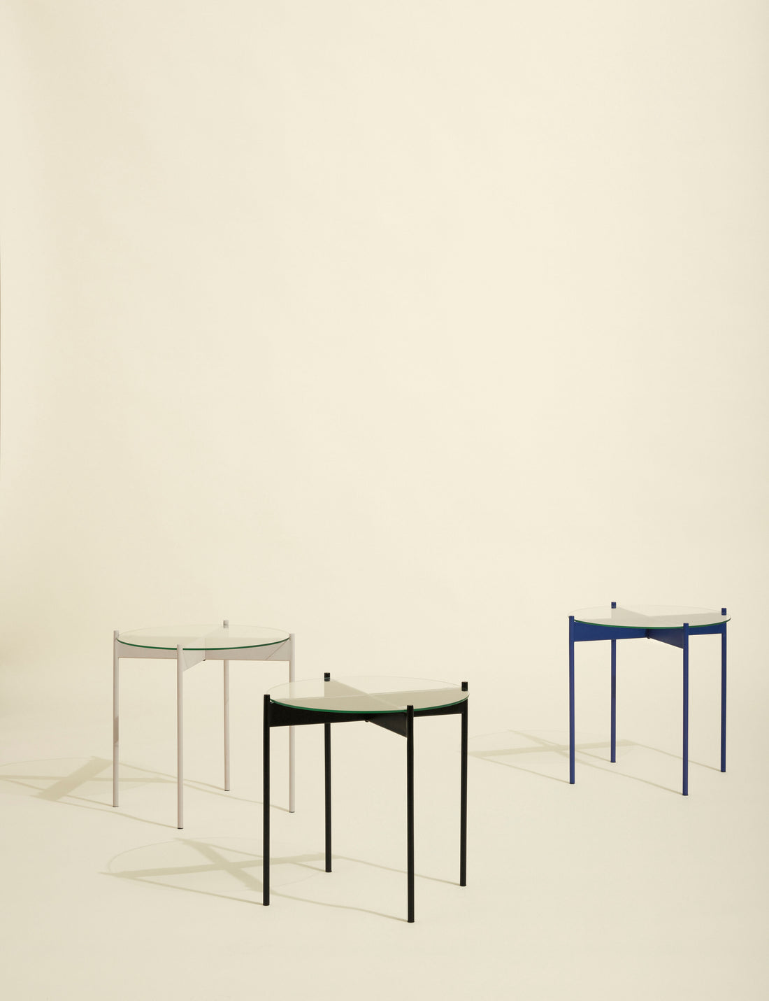 Hübsch Beam side table blue