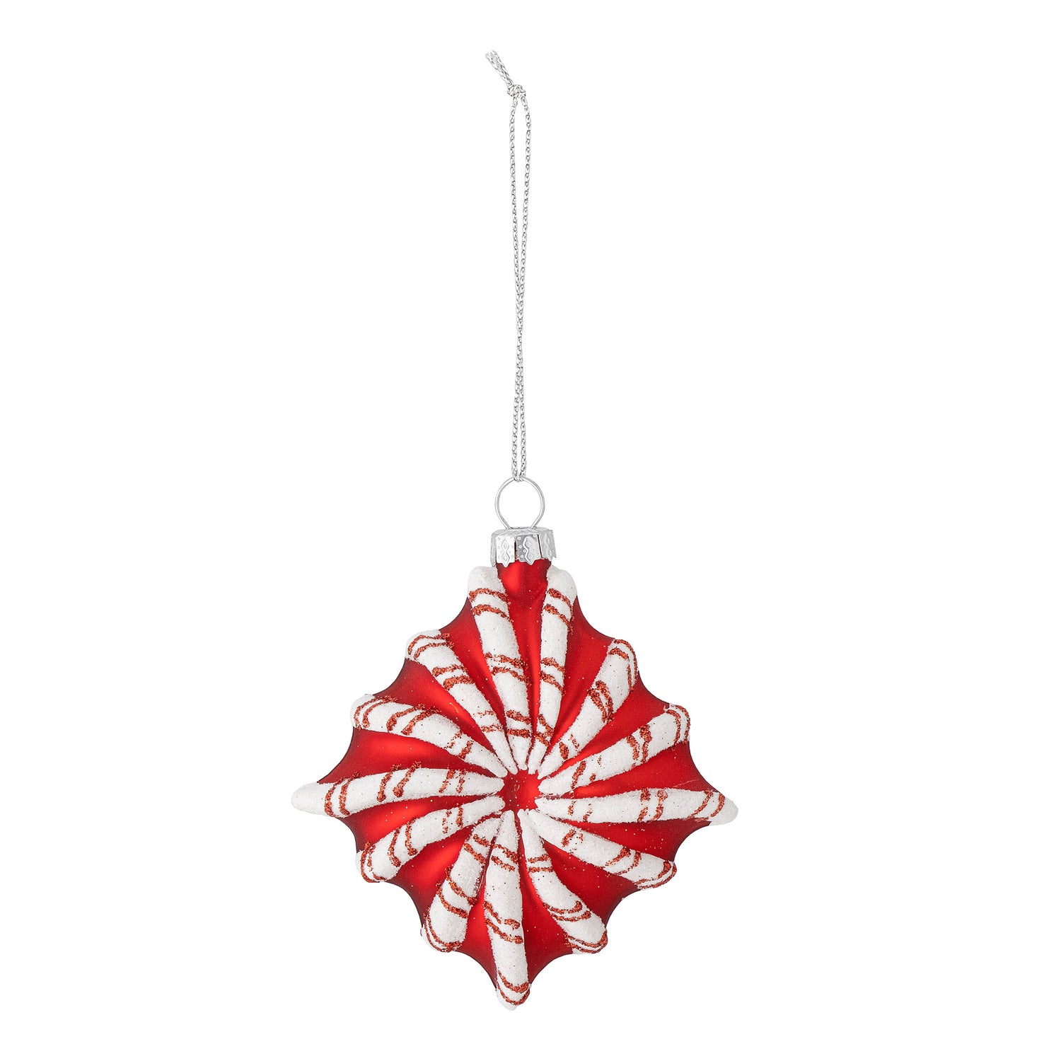 Candy Ornament, Red, Glass