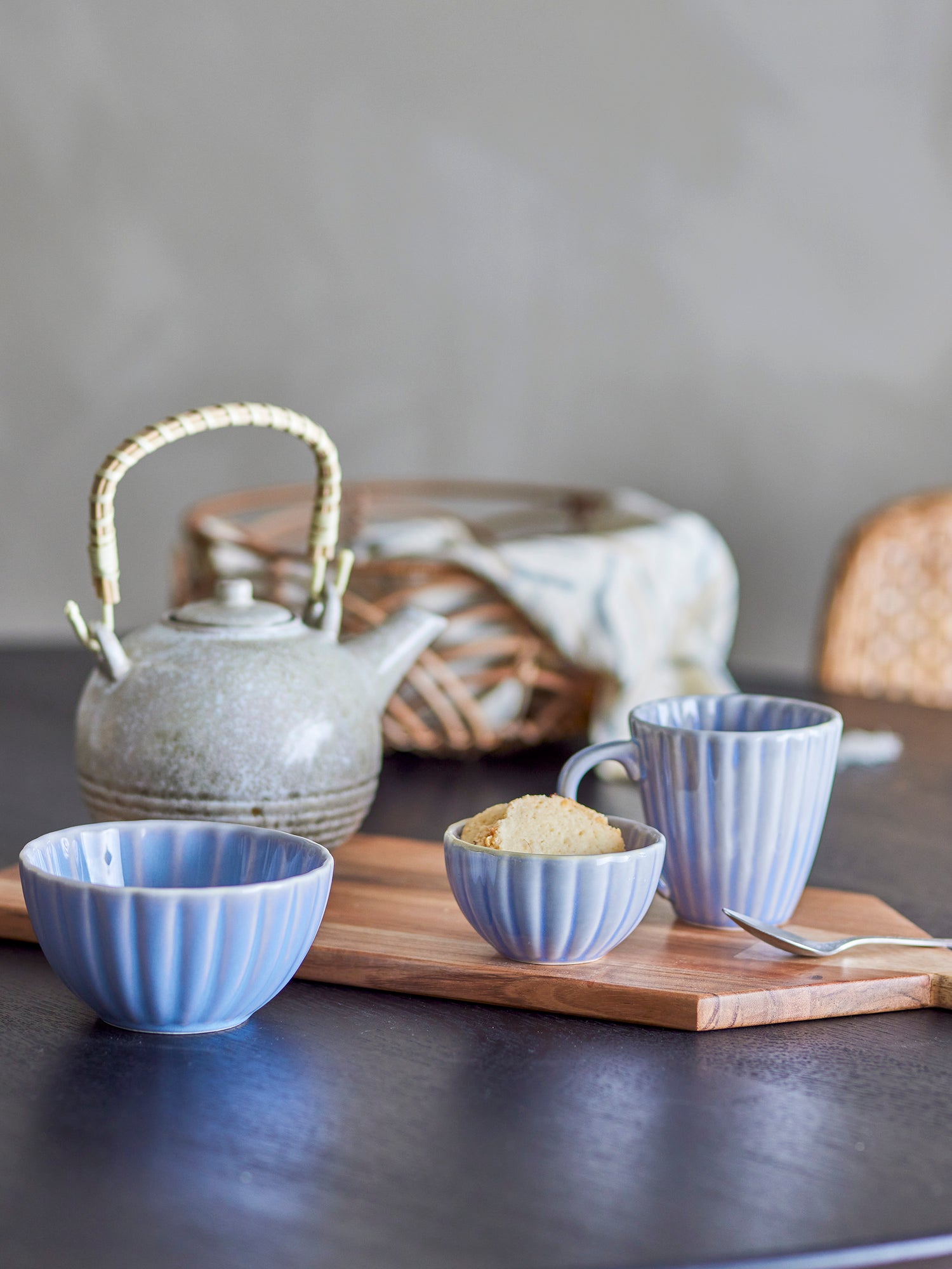 Latina mugs, blue, stoneware