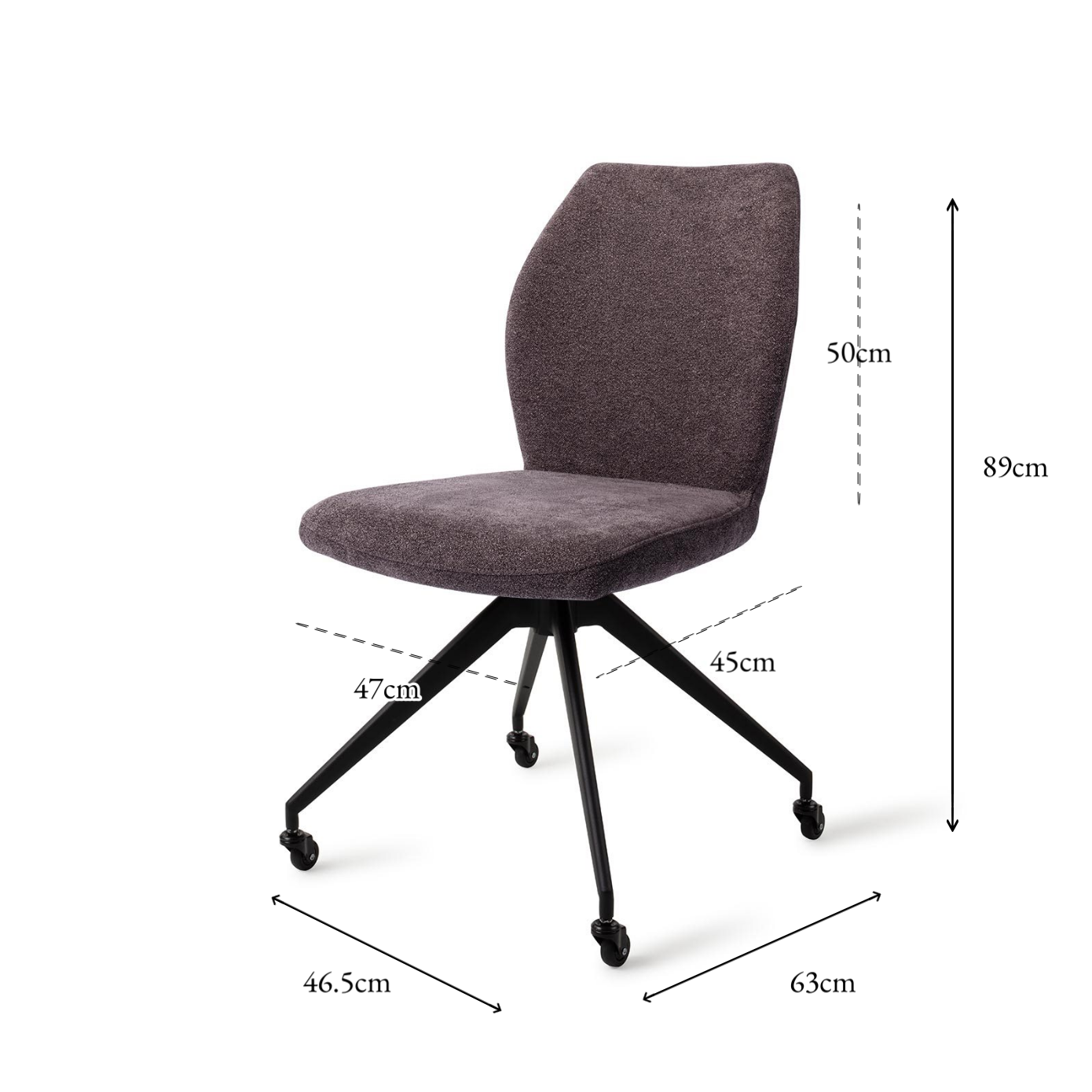 Ikata Dining Chair Almost Black