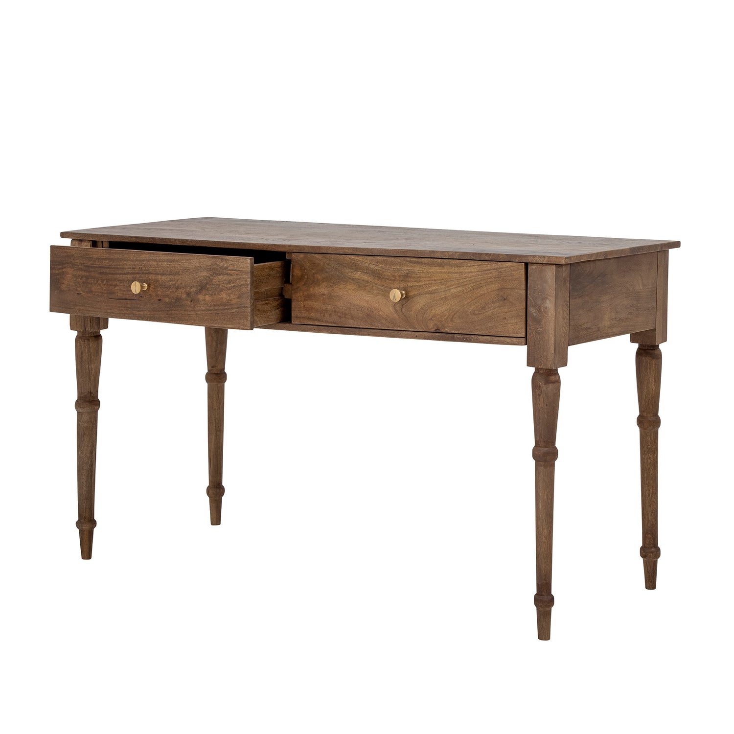 Beton console table, brown, mango