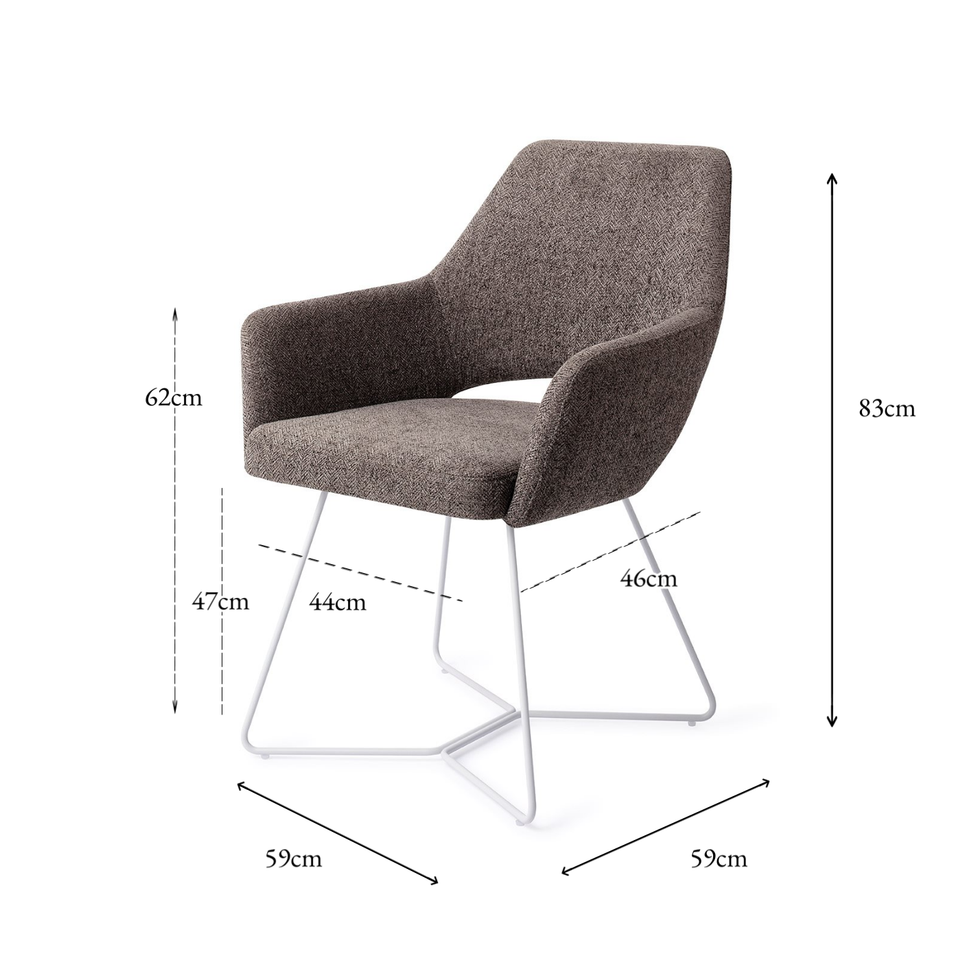 Yanai Dining Chair Amazing Gray