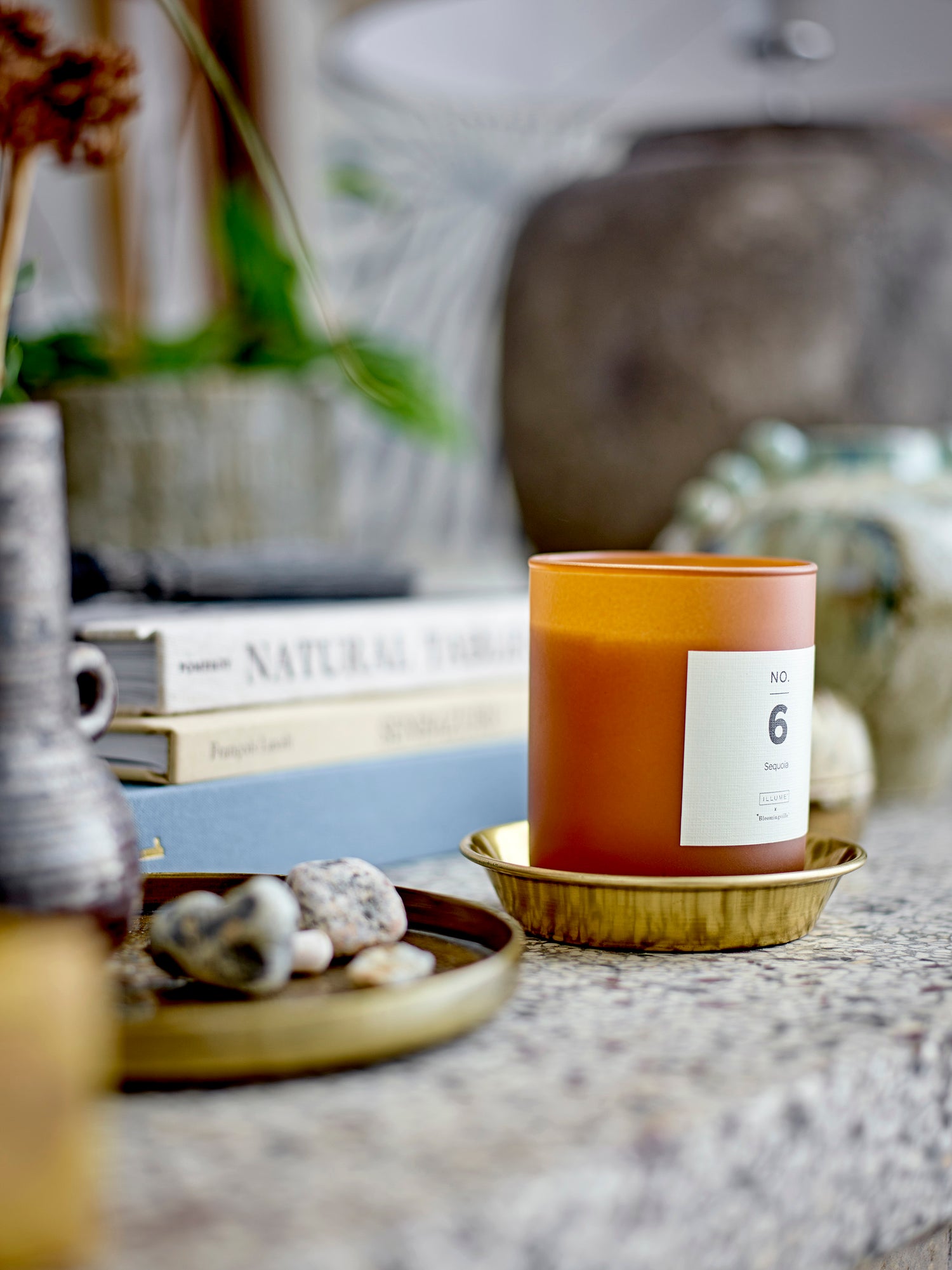 No. 6 - Sequoia scented candles, brown, natural wax