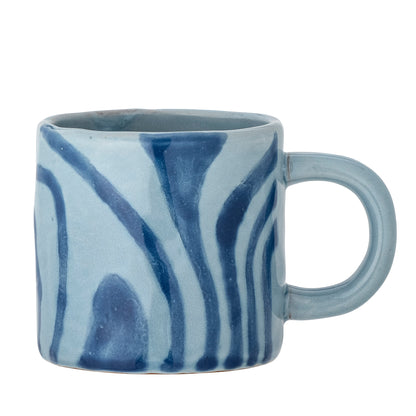 Ninka mugs, blue, stoneware