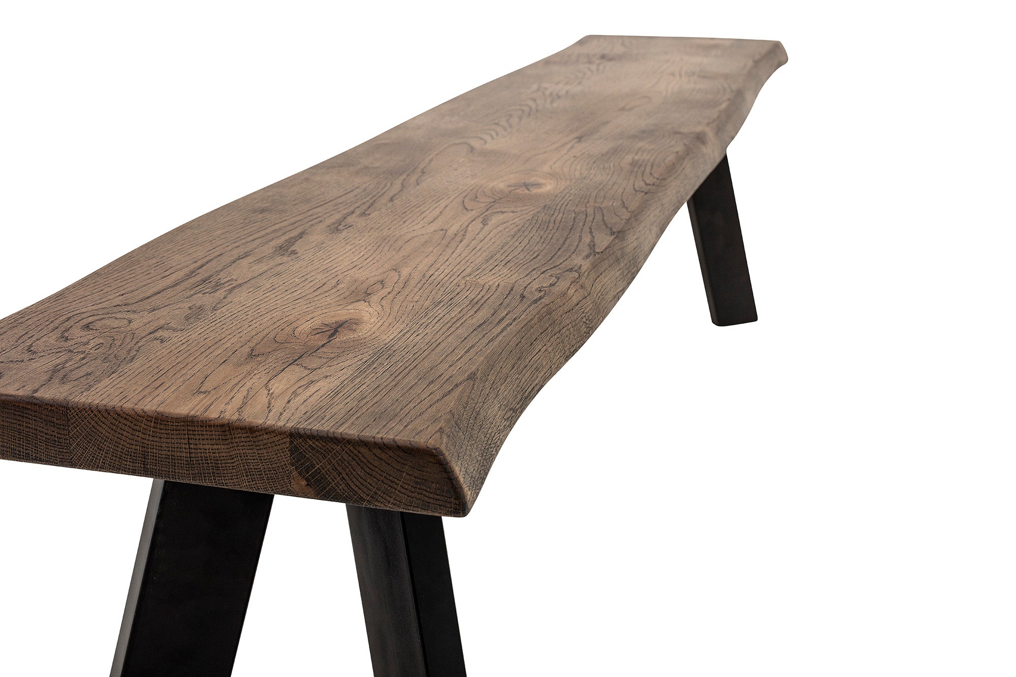 Raw bench, brown, fsc® 100%, oak