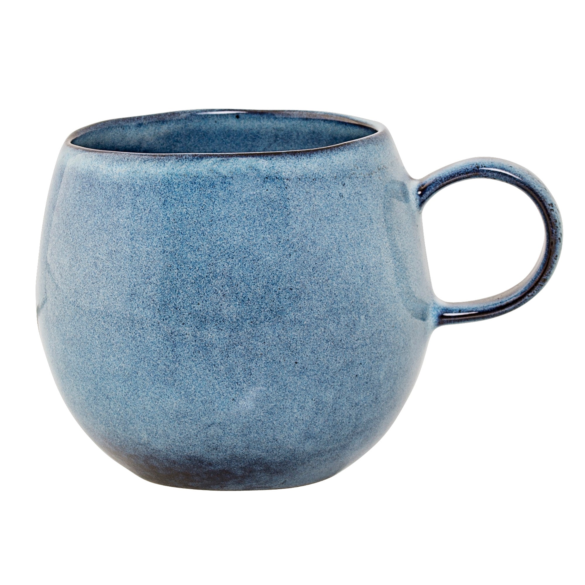 Sandrine mugs, blue, stoneware