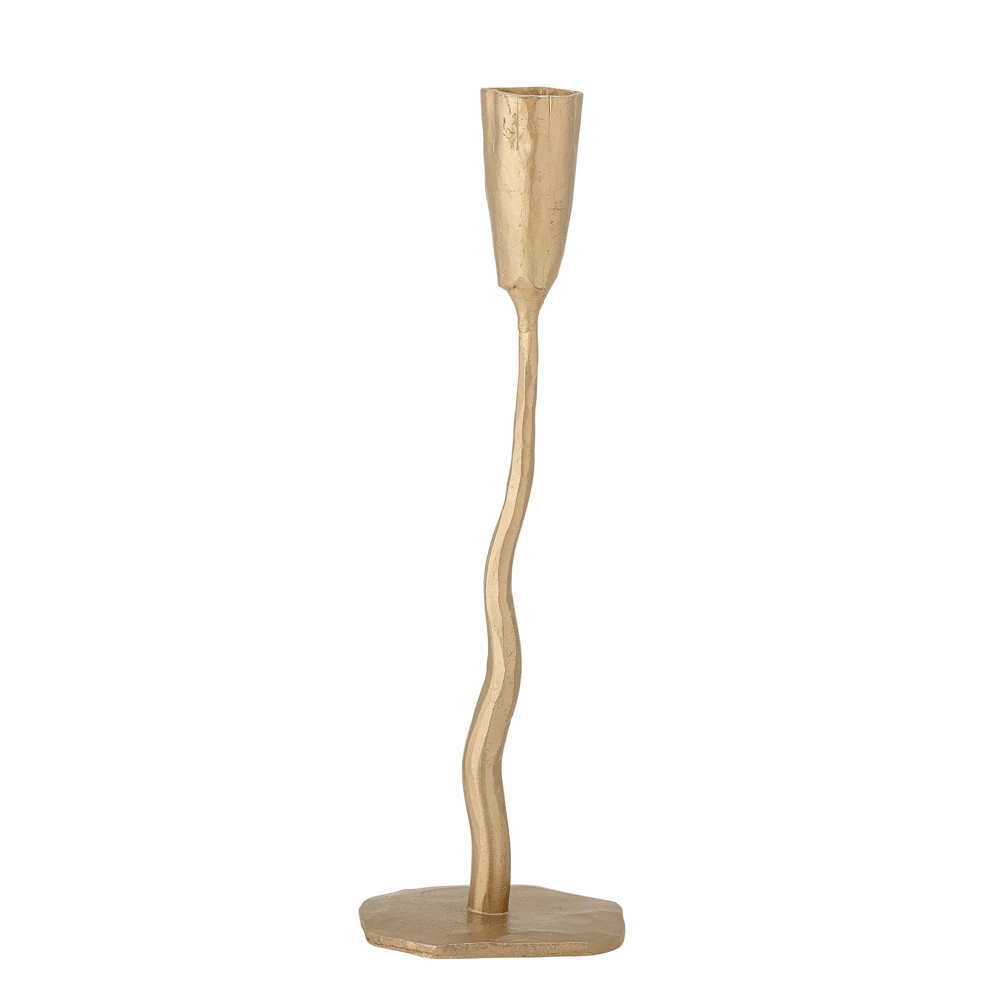 Kayla candlestick, brass, metal