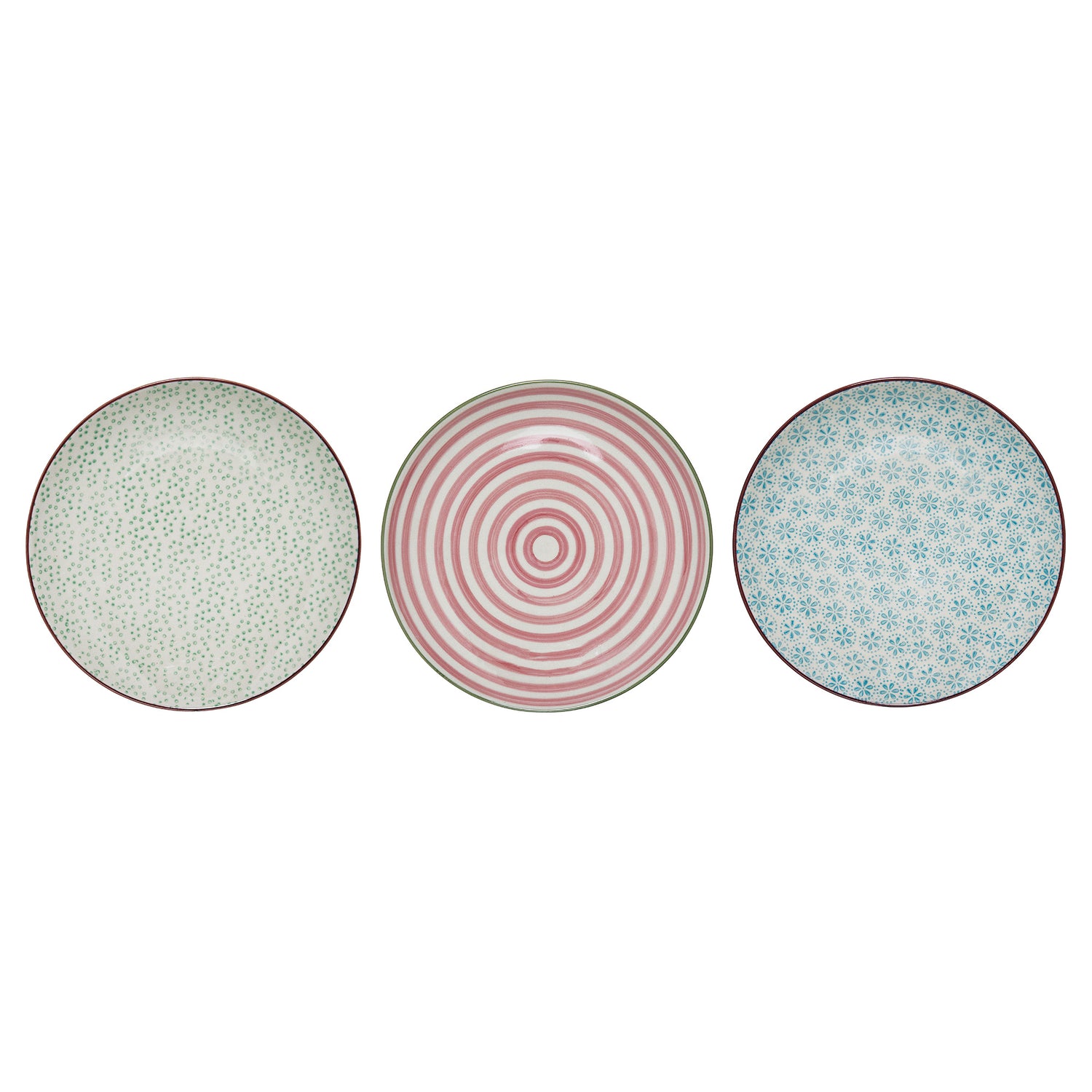 Patrizia plate, blue, stoneware