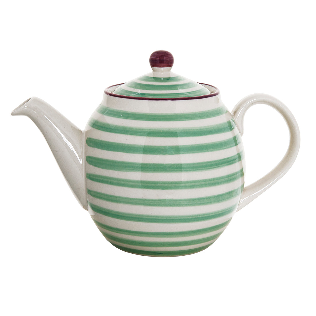 Patrizia teapot, green, stoneware