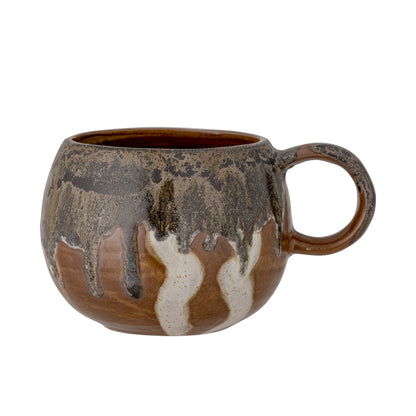 Senna mugs, brown, stoneware