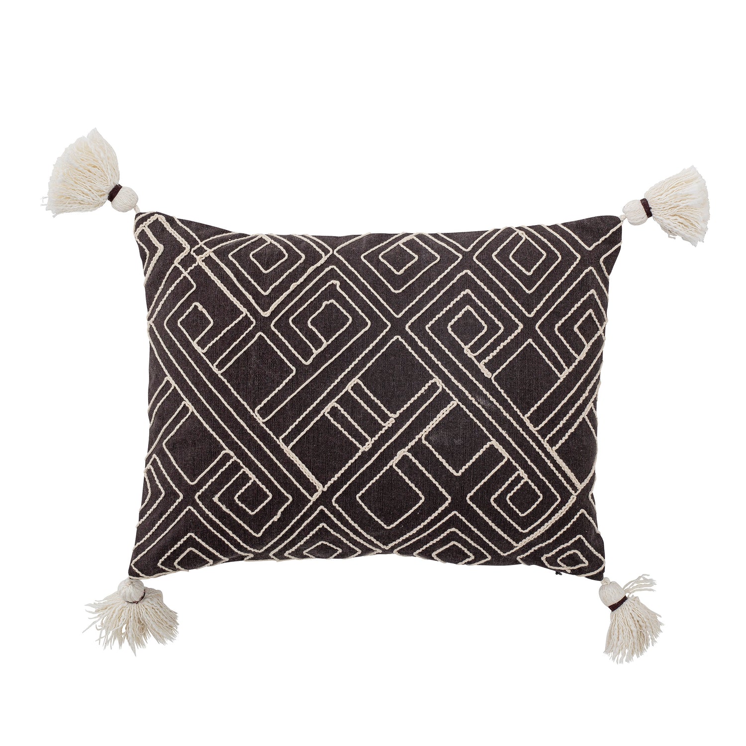 Bali pillow, brown, cotton