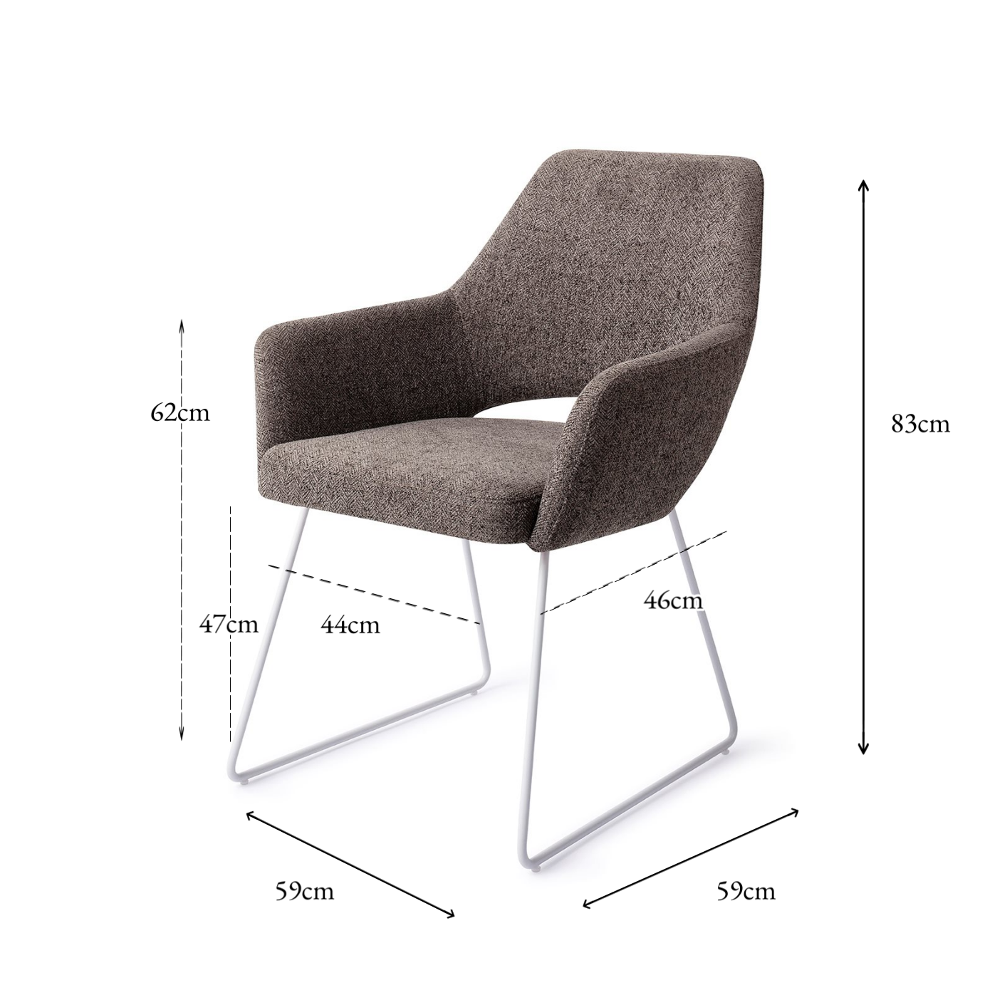 Yanai Dining Chair Amazing Gray