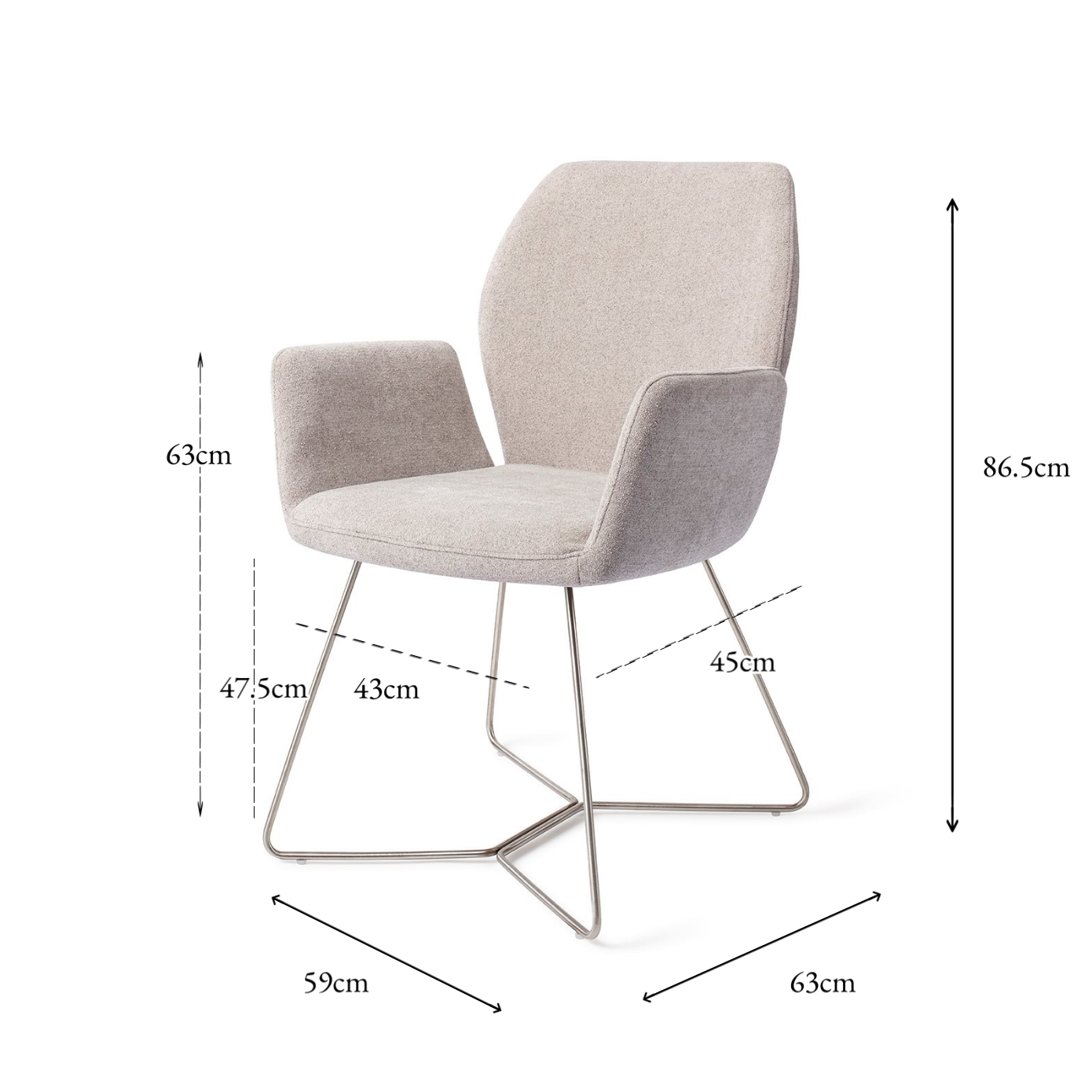 Misaki Dining Chair Pretty Plaster