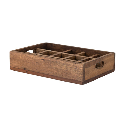 Githa serving tray, brown, recycled wood