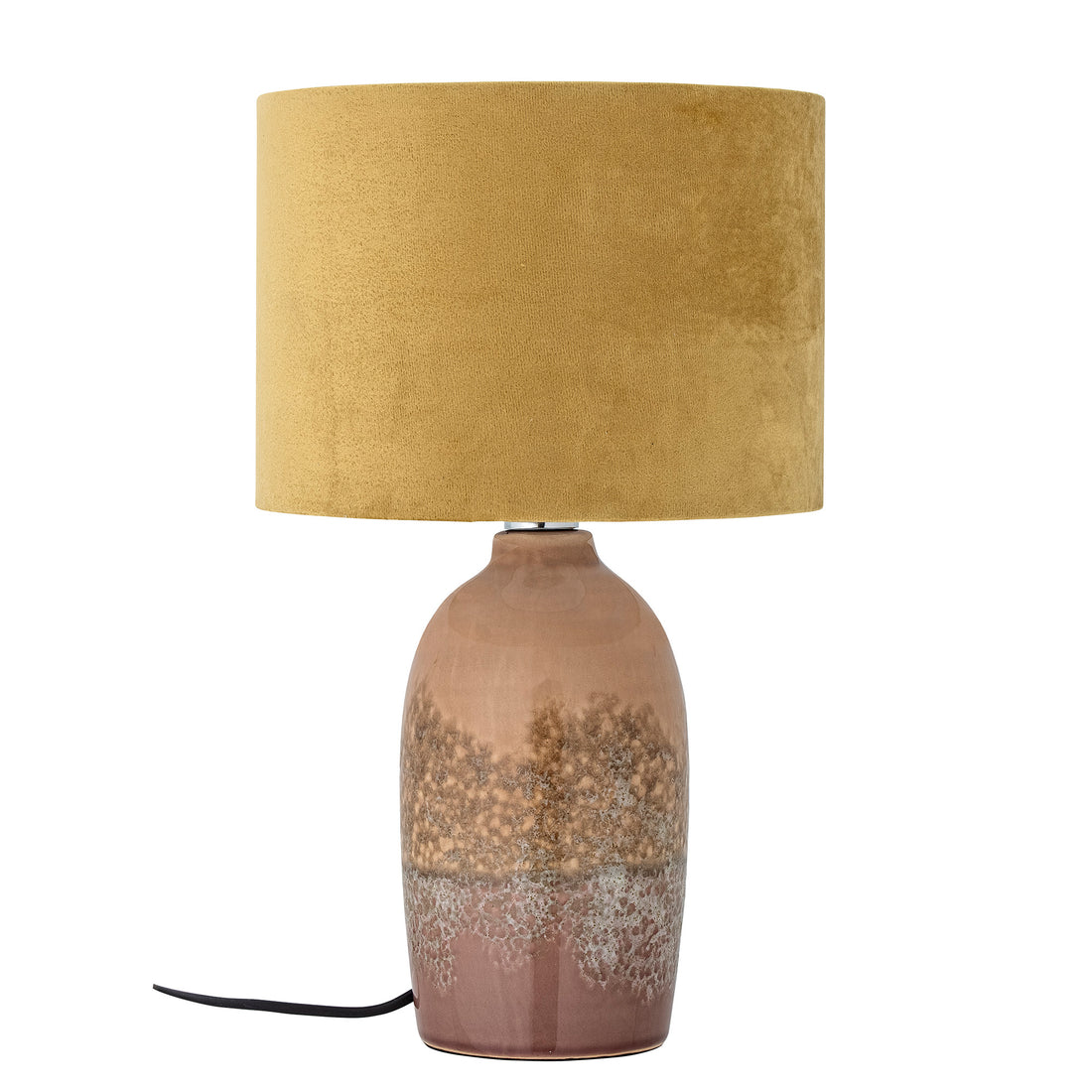 Keisha table lamp, pink, stoneware