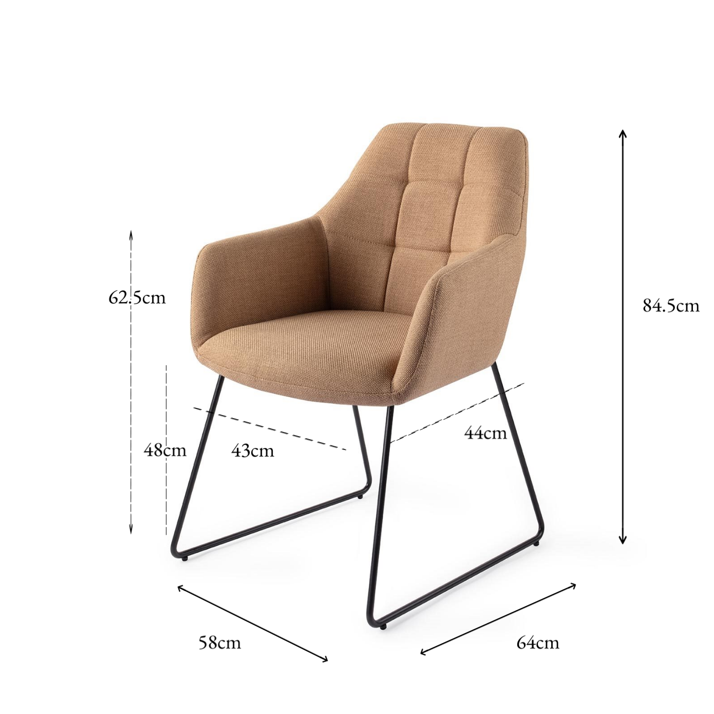 Noto Dining Chair toasted Toffee