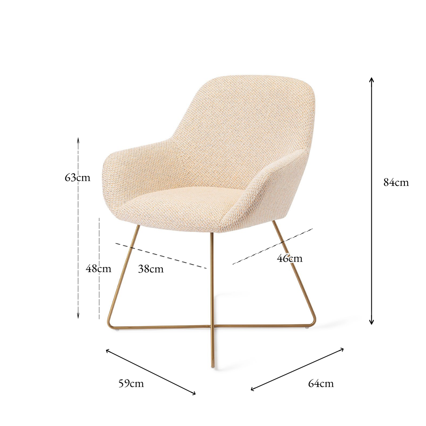 Kushi Dining Chair Trouty Tinge