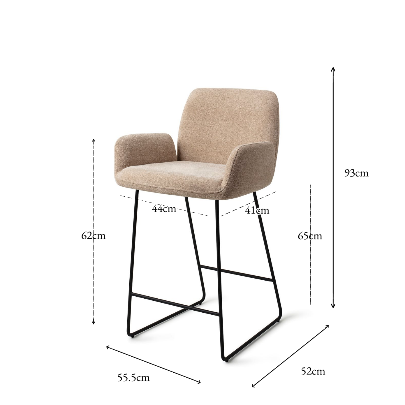 Misaki Bar Chair Funky Fudge