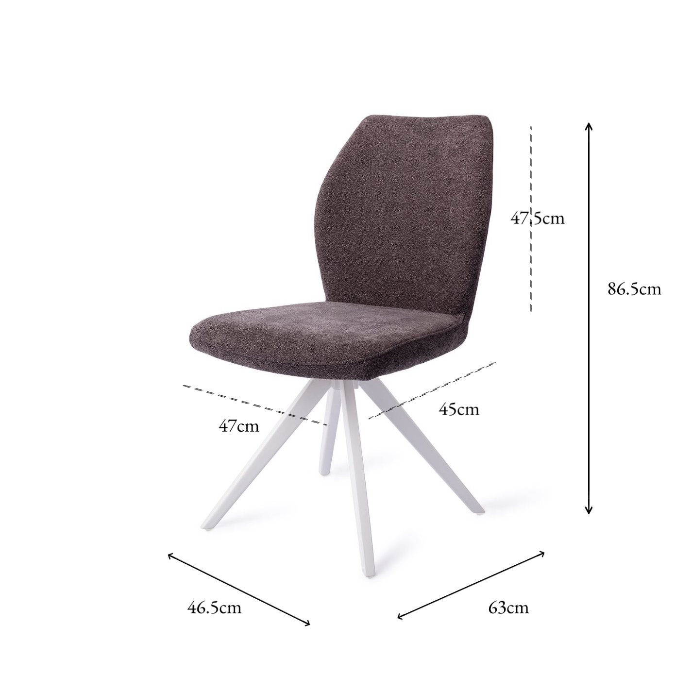 Ikata Dining Chair Almost Black