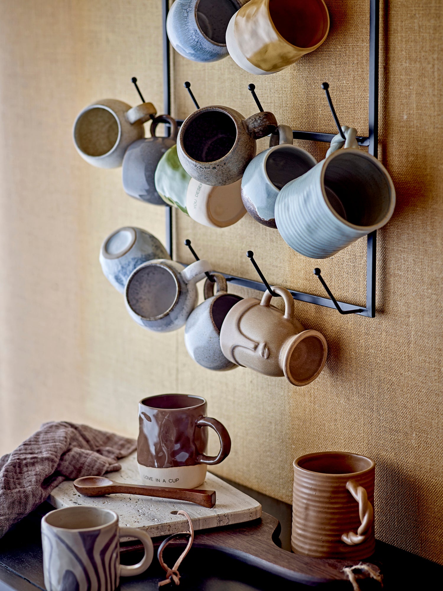 Neo mugs, brown, stoneware