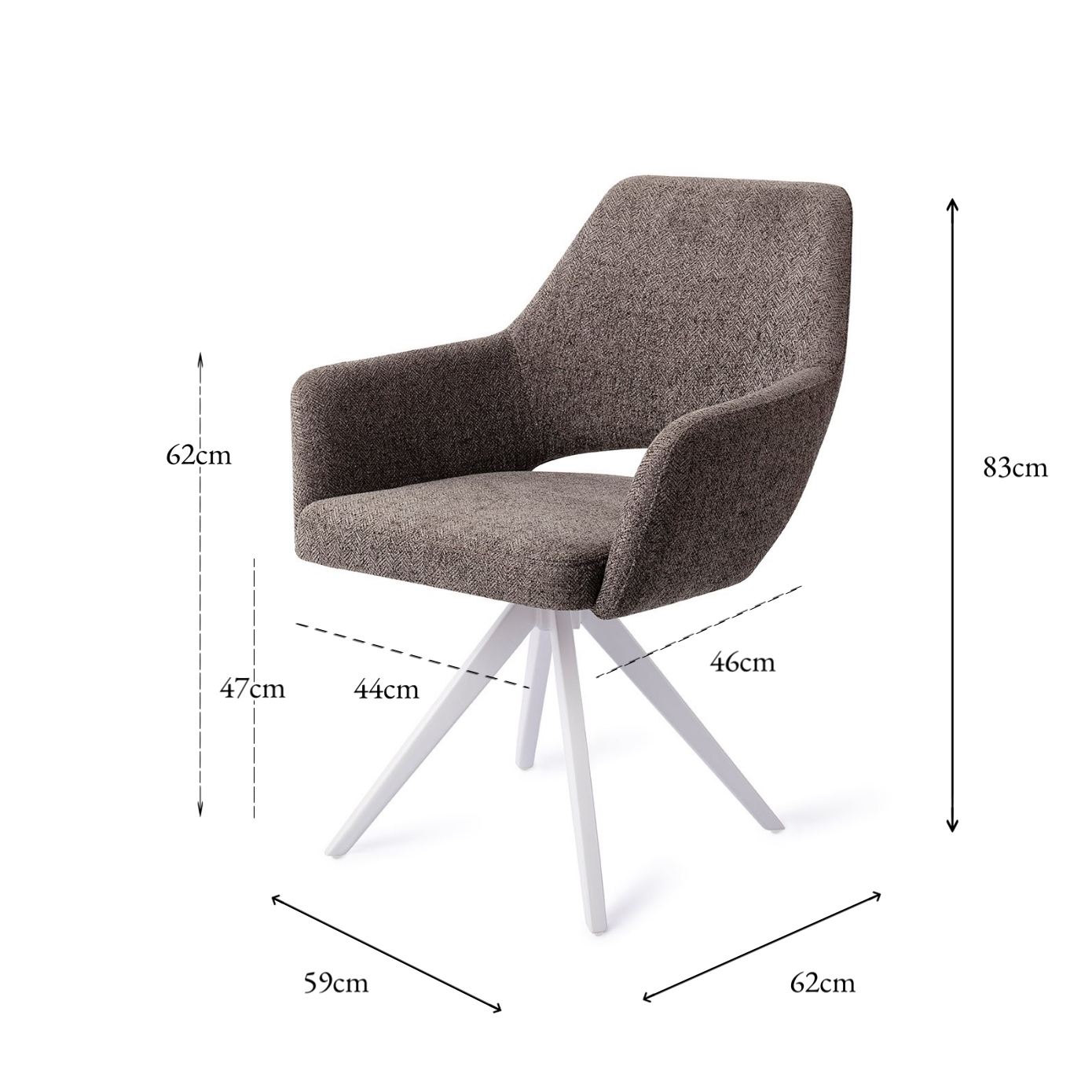 Yanai Dining Chair Amazing Gray