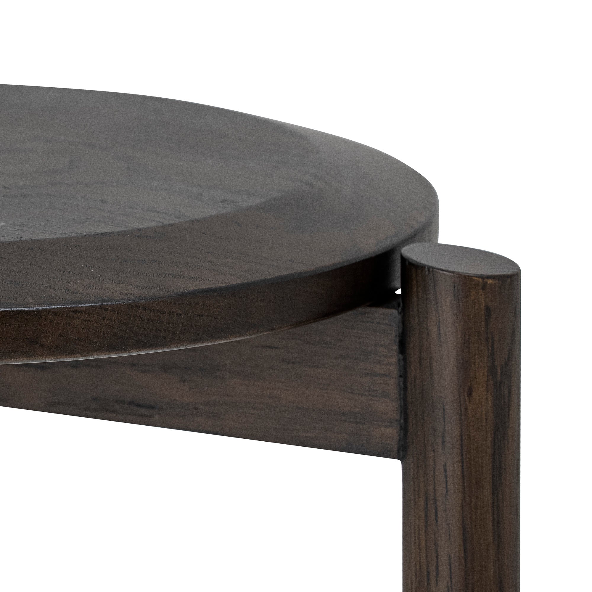 Gil stool, brown, oak