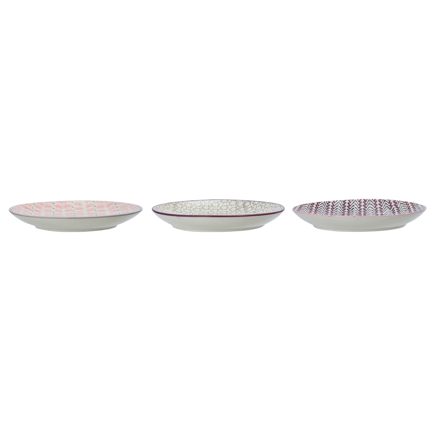 Maya plate, purple, stoneware