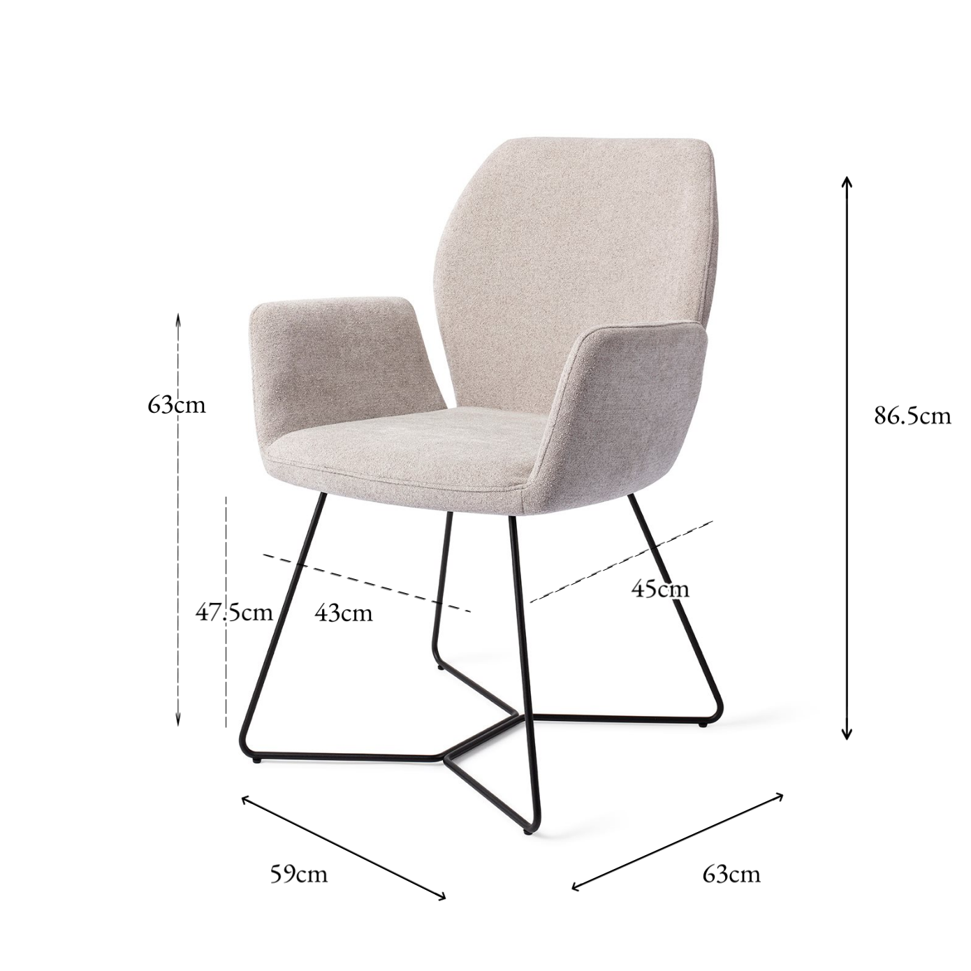 Misaki Dining Chair Pretty Plaster