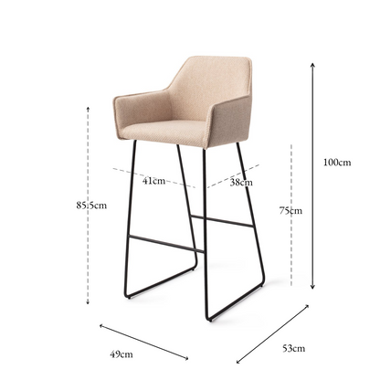 Hofu Bar Chair Wild Walnut