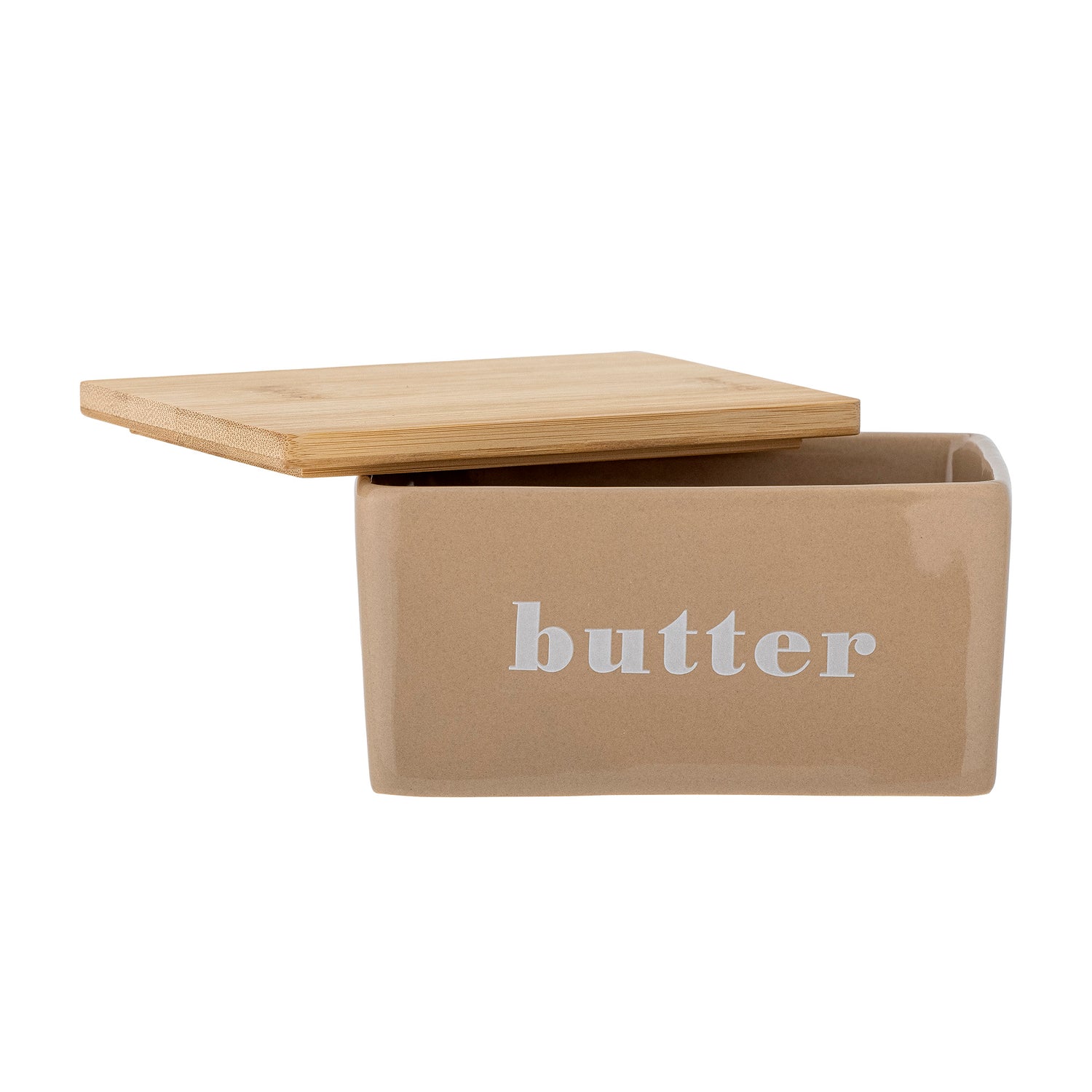 Hanyu butter box, brown, stoneware