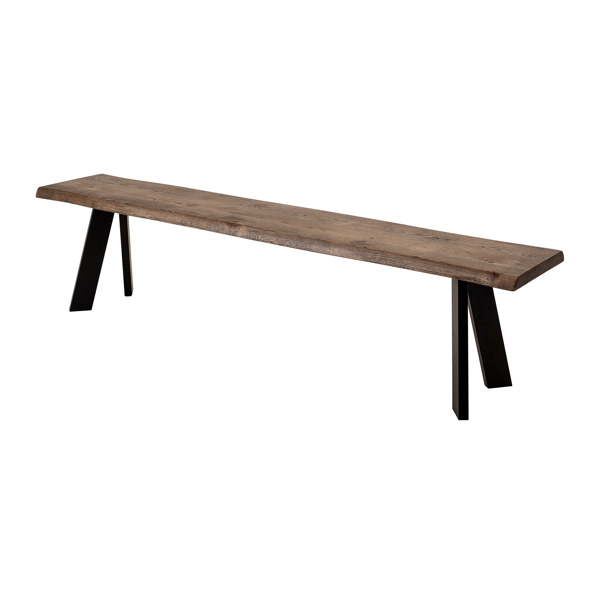 Raw bench, brown, fsc® 100%, oak