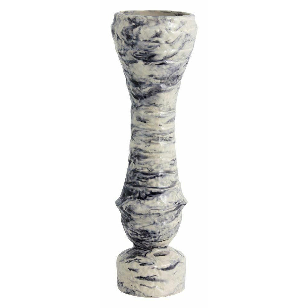 Nordal LUNGA vase i keramik - h39 cm - sort/hvid - Nordal - DesignGaragen.dk