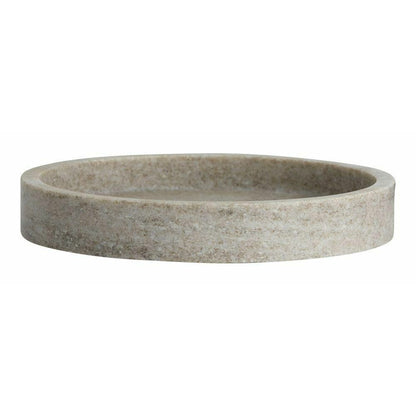 Nordal VINGA dish in marble - ø20 cm - light brown