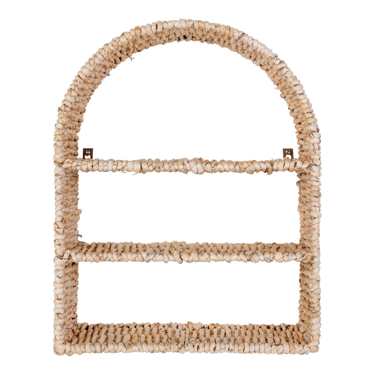 Namur Shelf - Shelf, Curved Rattan Design 36x12x45 cm