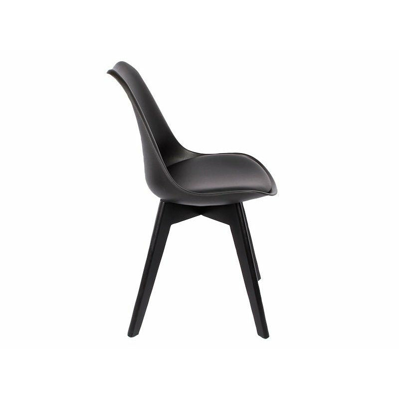 House of Sander Mia dining chair, Black/Black Beech