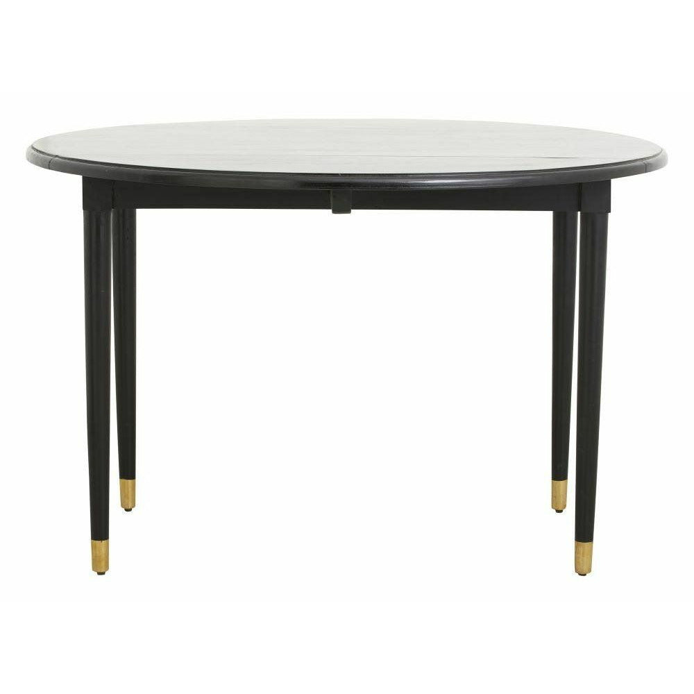 Nordal AHR round dining table in wood - ø119 cm - black/gold