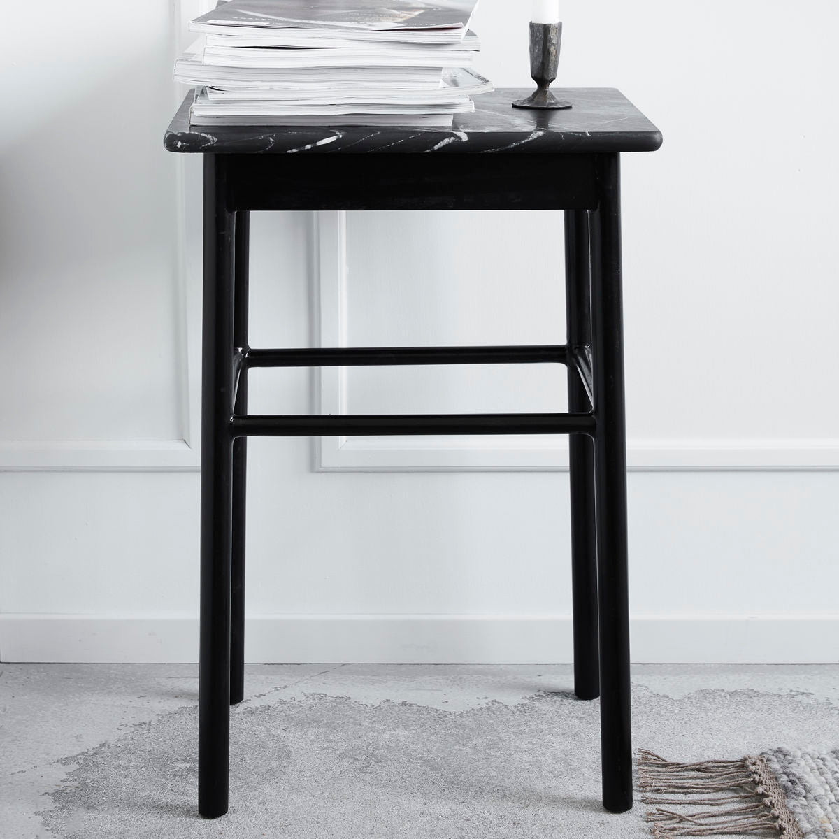 House Doctor - Side table, Regance, Black - L: 40 cm, W: 30 cm, H: 60 cm