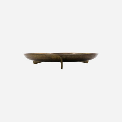 Tray, hdcast, antique brass