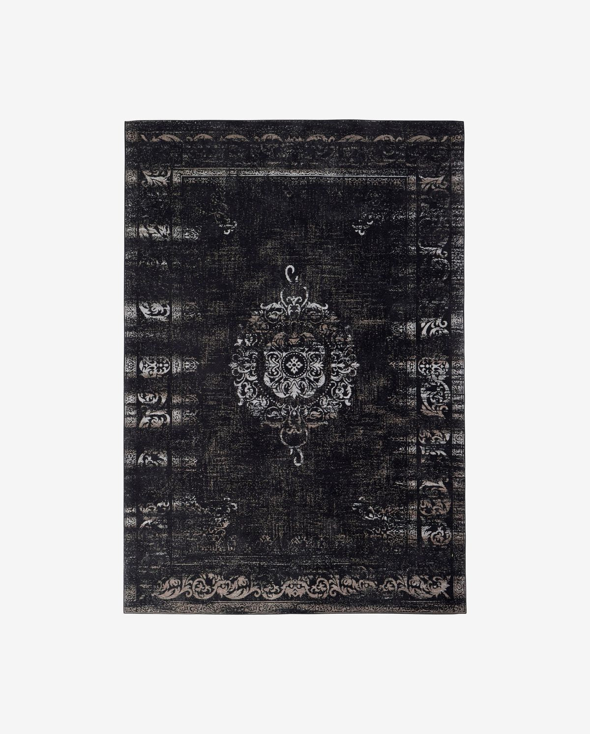 Nordal GRAND woven rug, dark grey/black