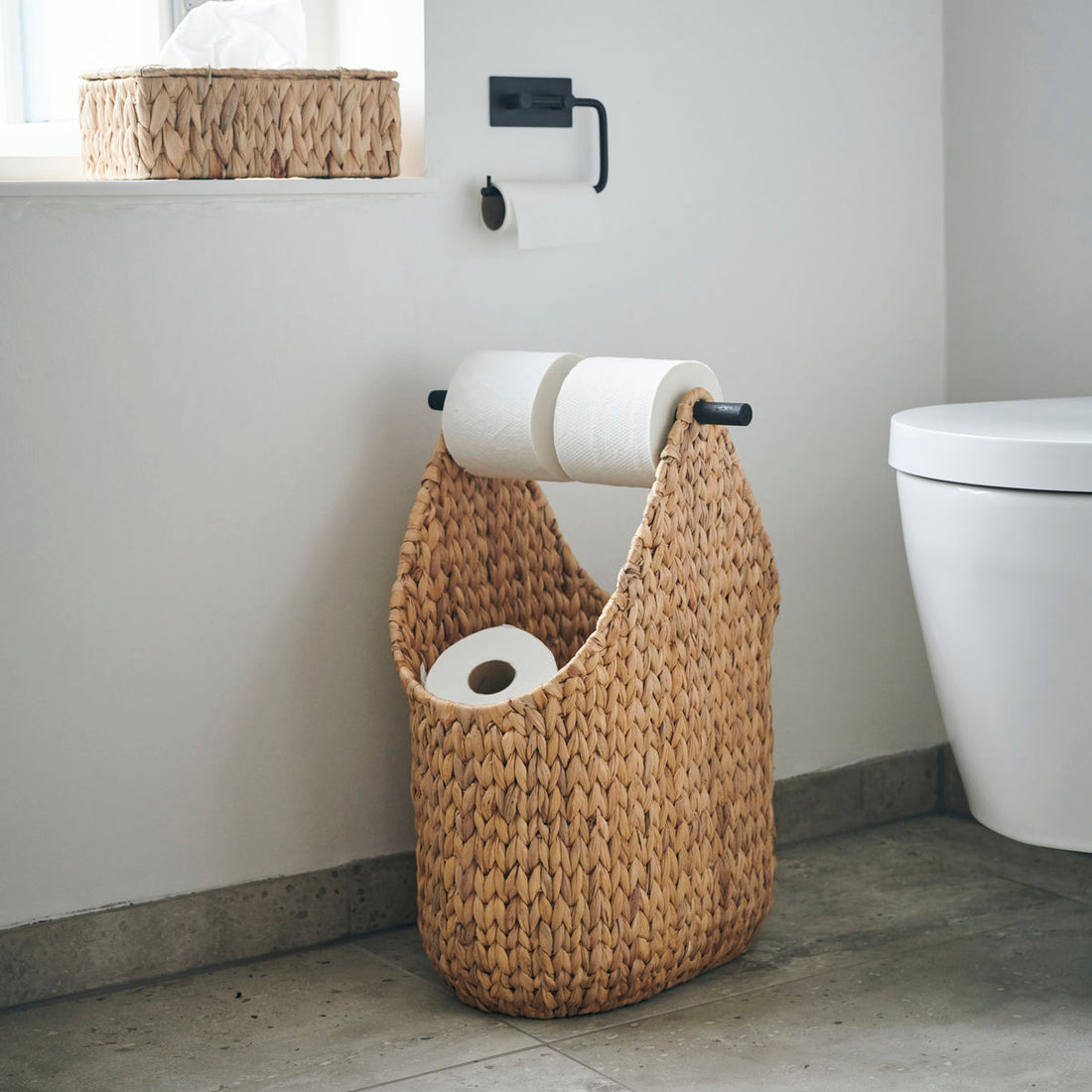 Toilet paper holder, hdpaper, natural