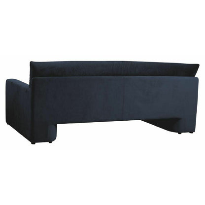 Nordal GEO sofa with velour cover - L215 cm - dark blue