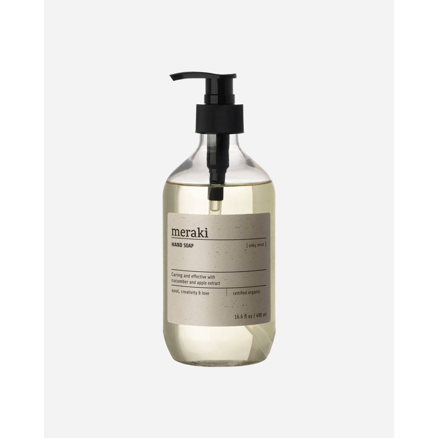 Meraki - Hand Soap, Silky Mist - H: 19 cm, DIA: 7 cm