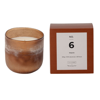 Illume x Bloomingville No. 6 - Sequoia scented candles, brown, natural wax