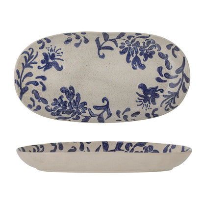 Creative Collection Petunia Serving Food, Blue, Stoneware