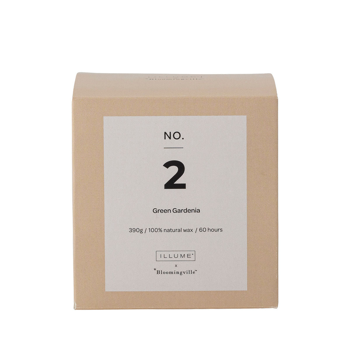 Illume x Bloomingville No. 2 - Green Gardenia scented candles, pink, natural wax