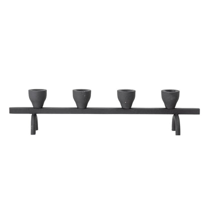 Bloomingville Jerome candlestick, black, metal