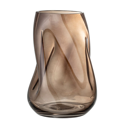 Bloomingville Ingolf Vase, Brown, Glass