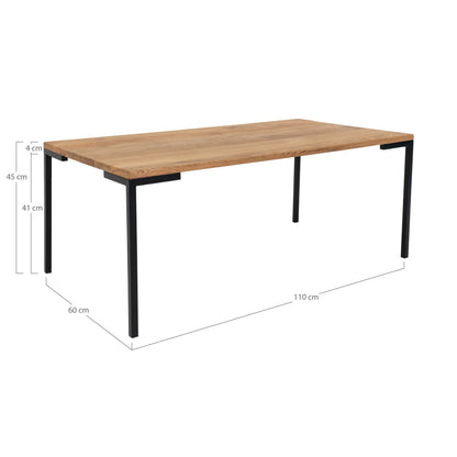 Lugano Sofabord - Sofabord, olieret eg 60x110x45 cm - House Nordic - DesignGaragen.dk