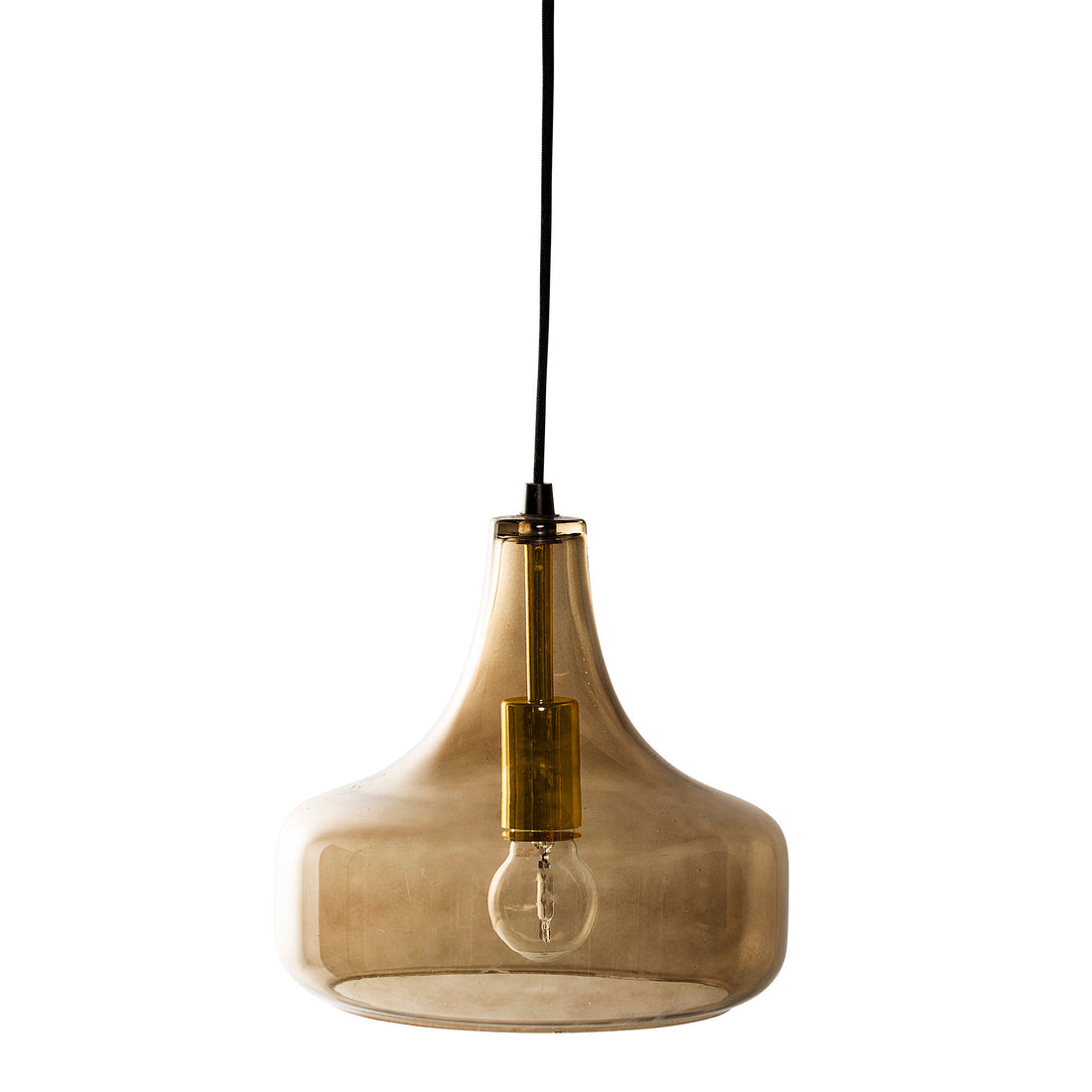 Bloomingville Yuser Pendant, Brown, Glass